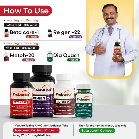 Advanced Formulation Beta care-1 Combo -  For Diabetic Reversal